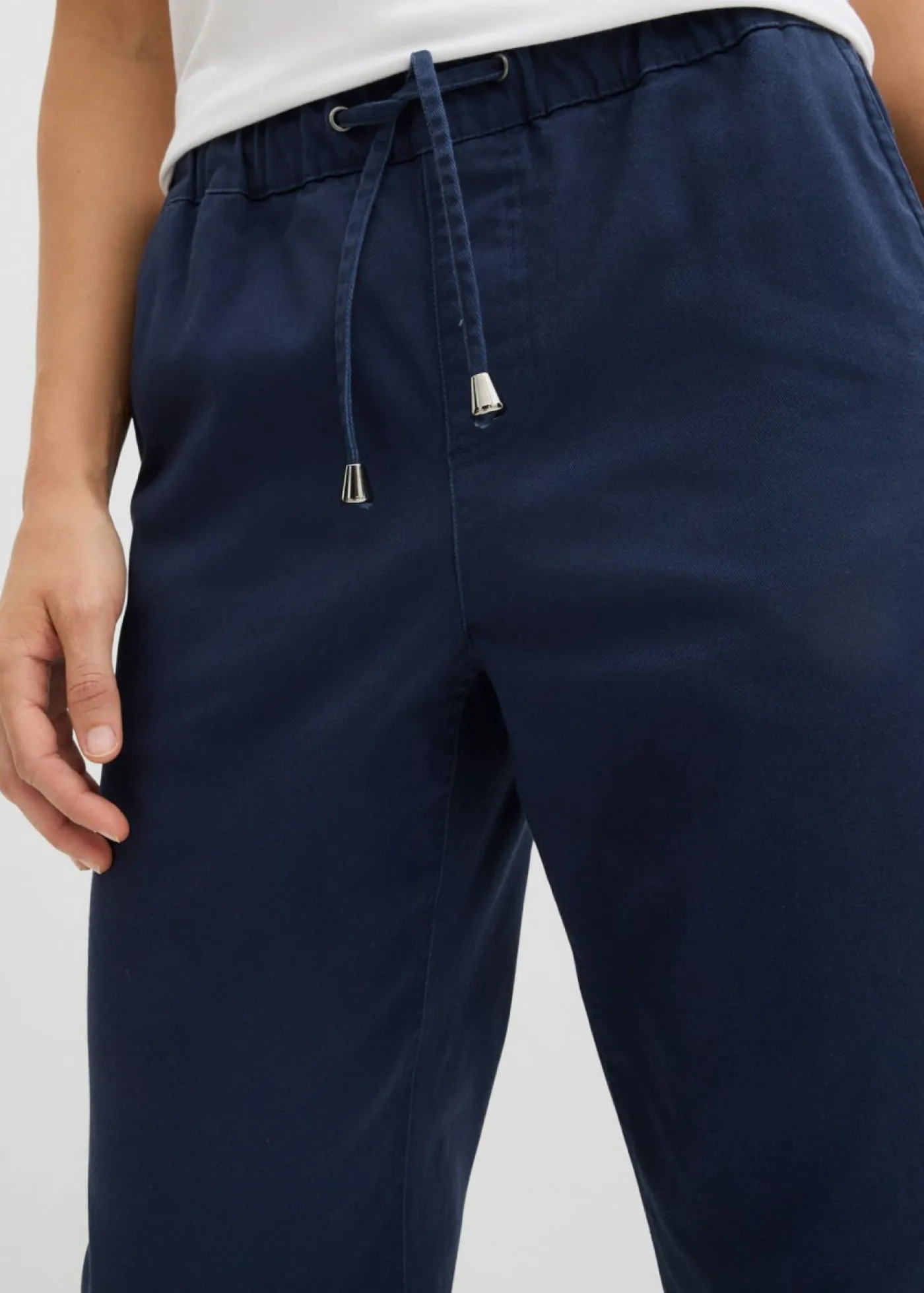 bonprix bonprix Pantalones>Pantalón de sarga Azul marino