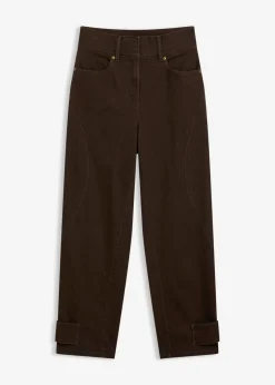 Mujer bonprix bonprix Pantalón de sarga con cintura alta