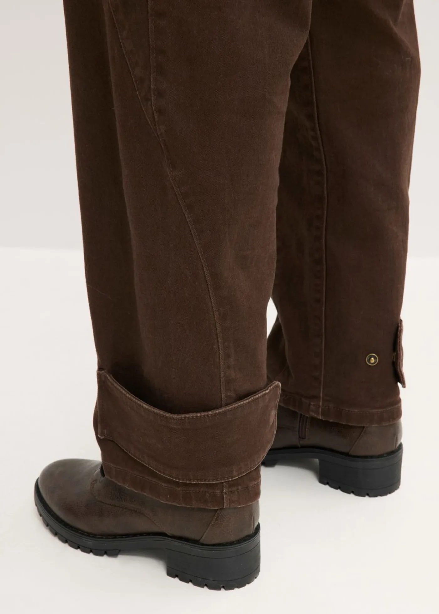 Mujer bonprix bonprix Pantalón de sarga con cintura alta