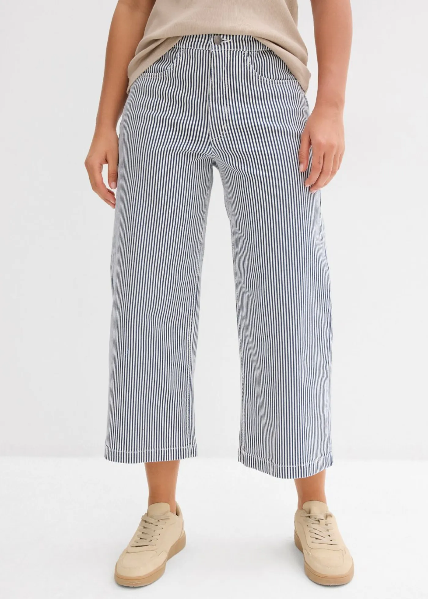 Mujer bonprix bonprix Pantalón de sarga con cintura cómoda