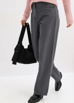 Mujer bonprix bonprix Pantalón de sarga de algodón puro