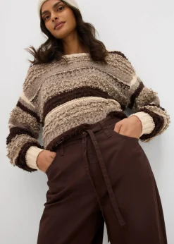 Mujer bonprix bonprix Pantalón de sarga de algodón puro