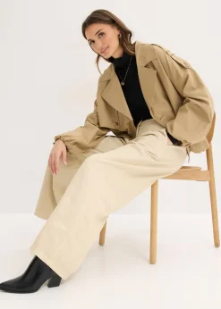 Mujer bonprix bonprix Pantalón de sarga de algodón puro