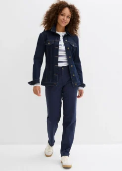 Mujer bonprix bonprix Pantalón de sarga de mezcla de algodón y elastano