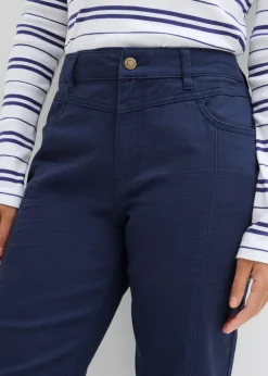 Mujer bonprix bonprix Pantalón de sarga de mezcla de algodón y elastano