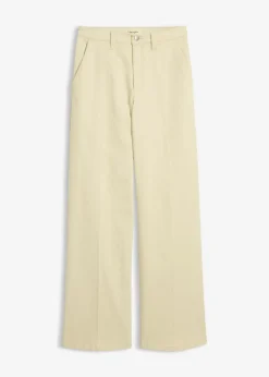 Mujer bonprix bonprix Pantalón de sarga de talle alto