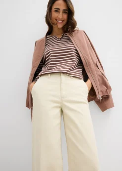 Mujer bonprix bonprix Pantalón de sarga de talle alto