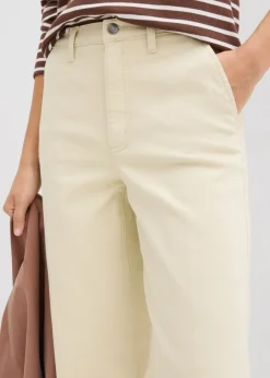 Mujer bonprix bonprix Pantalón de sarga de talle alto