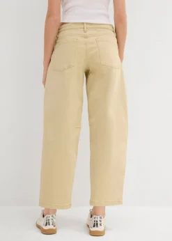 Mujer bonprix bonprix Pantalón de sarga en mezcla de algodón elástico