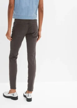 Mujer bonprix bonprix Pantalón de sarga en mezcla de algodón elástico