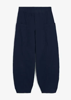 Mujer bonprix bonprix Pantalón de sarga ligero, ajuste bombacho