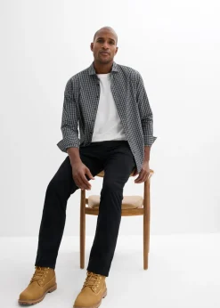 Hombre bonprix bonprix Pantalón de sarga regular fit de algodón orgánico, straight