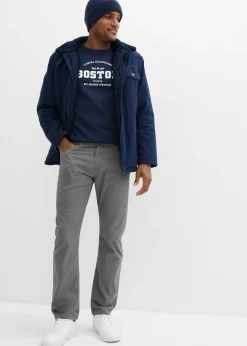 Hombre bonprix bonprix Pantalón de sarga regular fit de algodón orgánico, straight