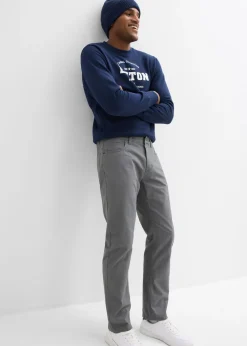 Hombre bonprix bonprix Pantalón de sarga regular fit de algodón orgánico, straight