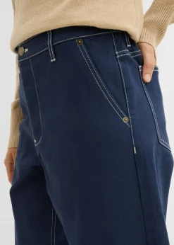 Mujer bonprix bonprix Pantalón de sarga tipo barrel