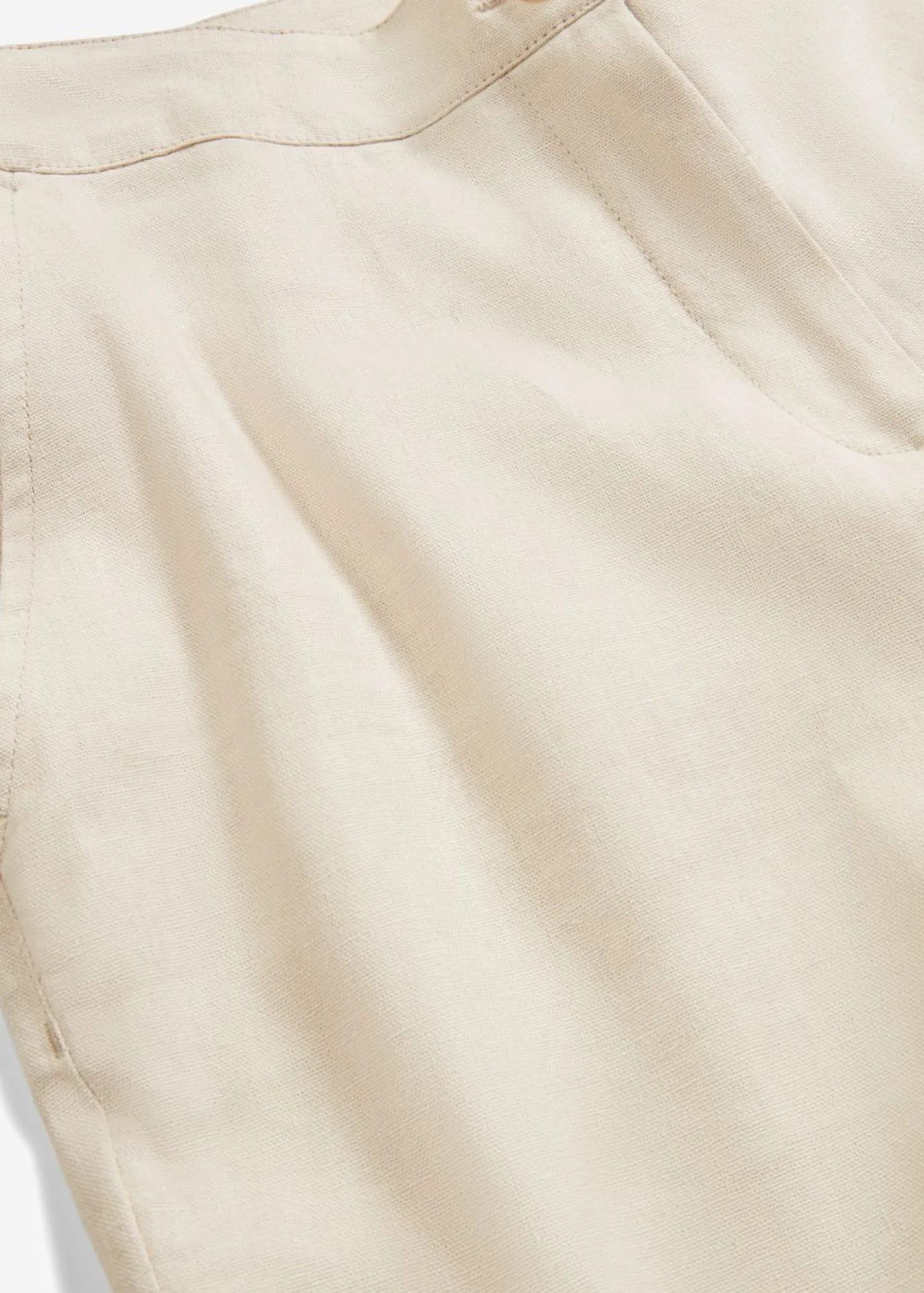 Mujer bonprix bonprix Pantalón de talle alto de mezcla de lino y viscosa