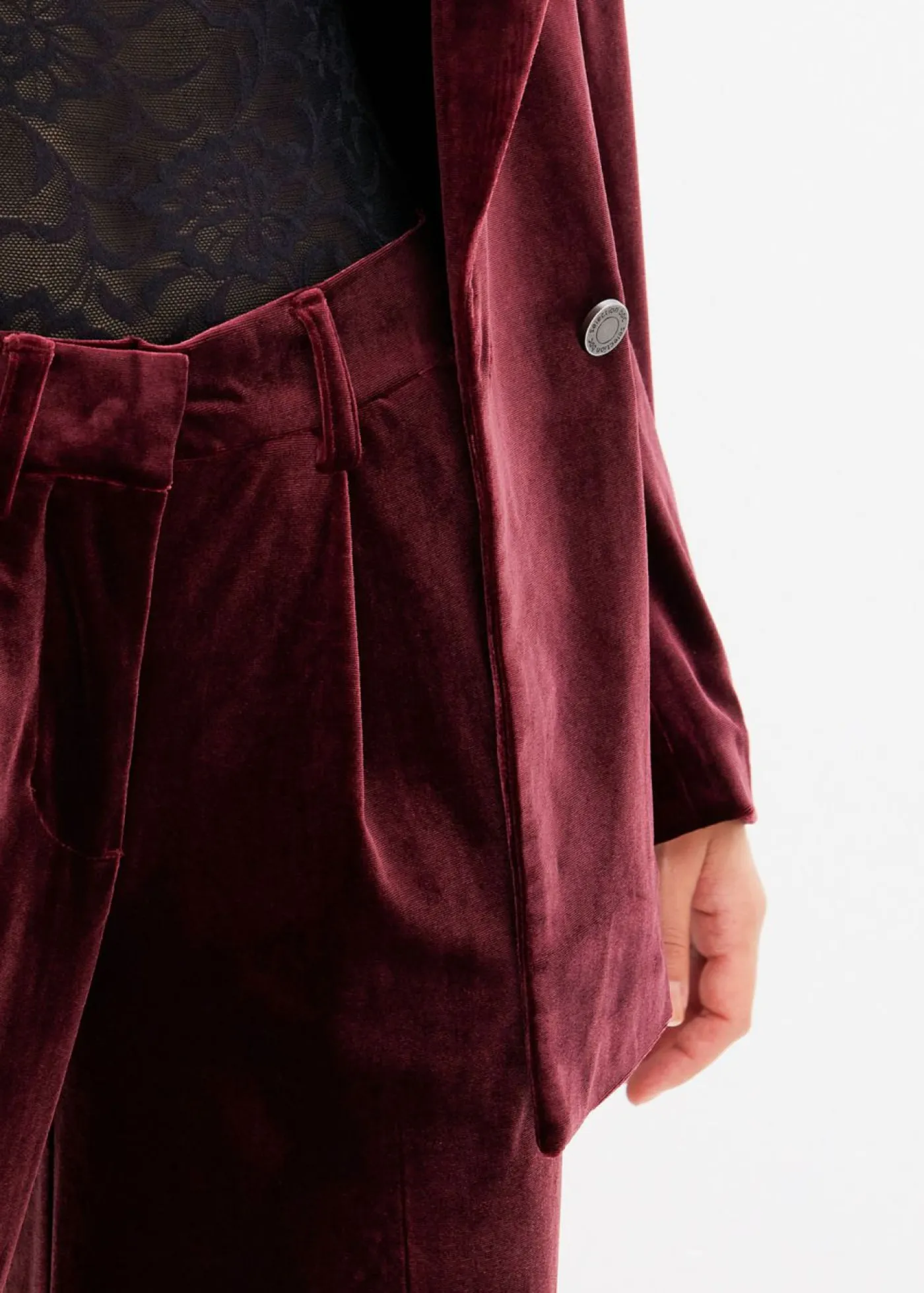 bonprix bonprix Pantalones>Pantalón de terciopelo suave rojo avellana