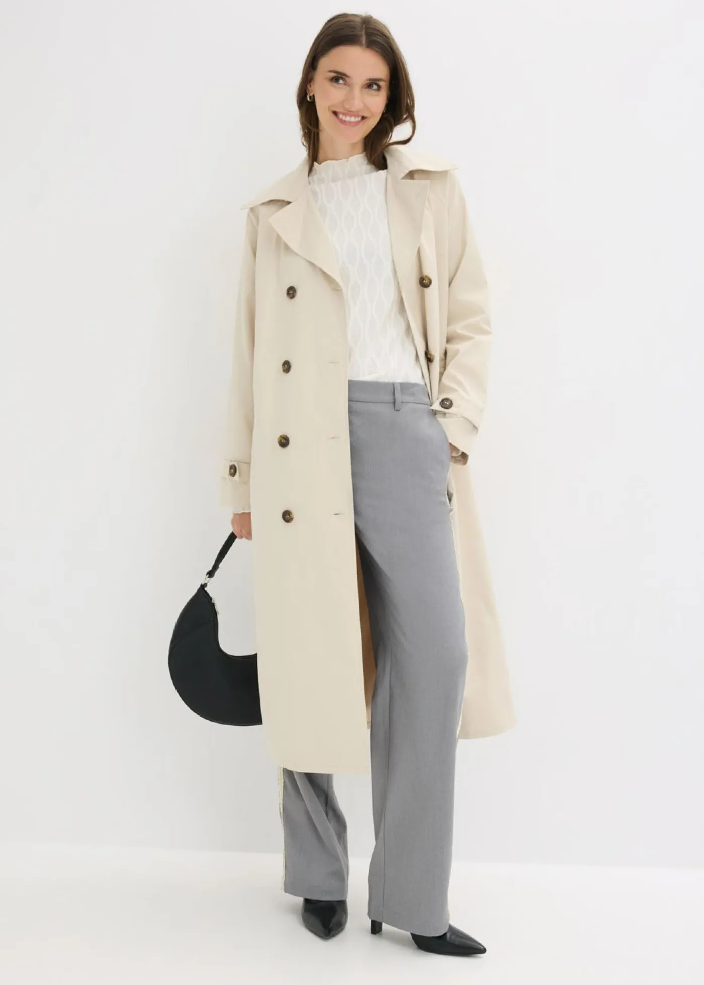 Mujer bonprix bonprix Pantalón de traje con cinturilla cómoda