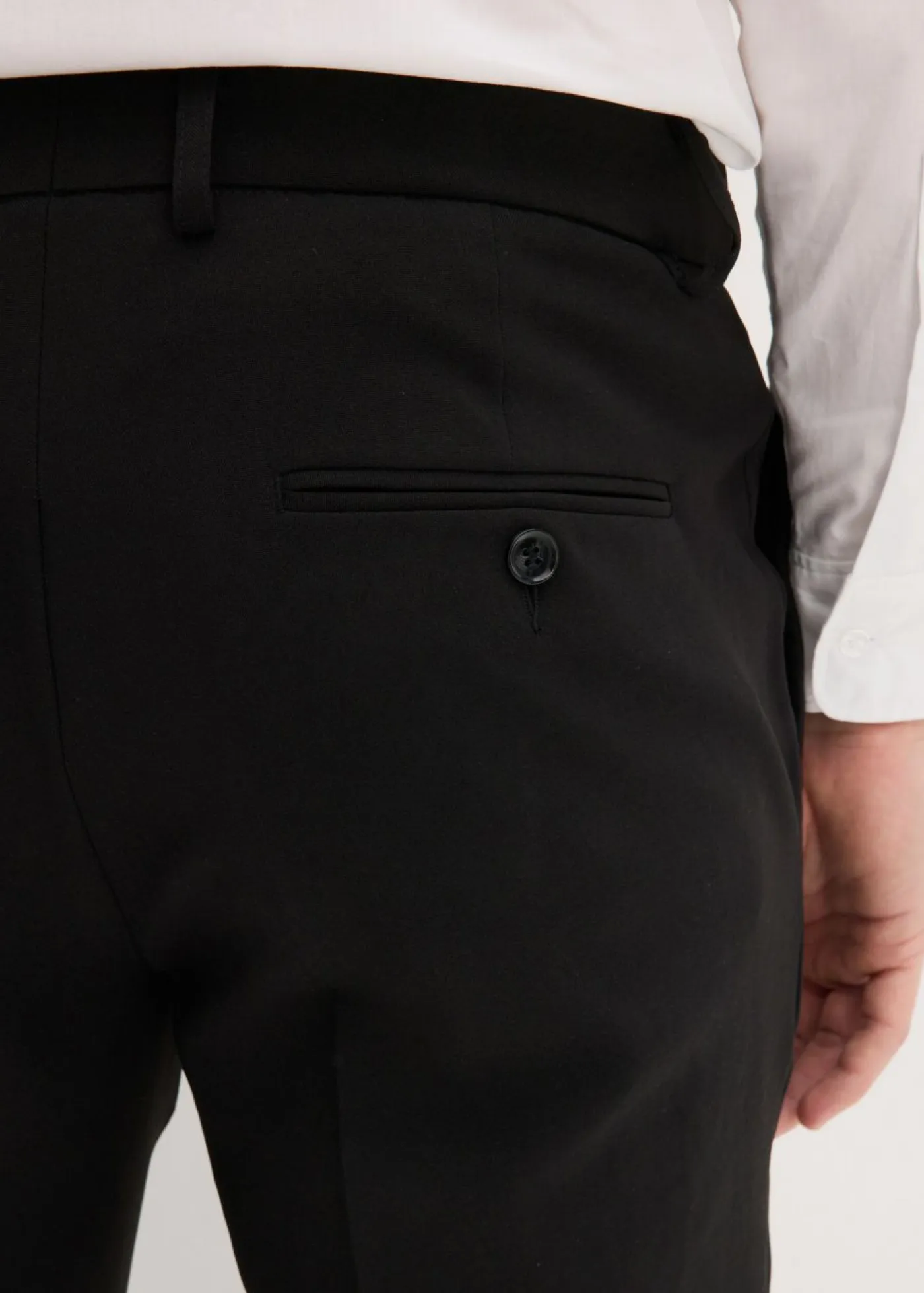 bonprix bonprix Trajes|Pantalones>Pantalón de traje con corte entallado Negro