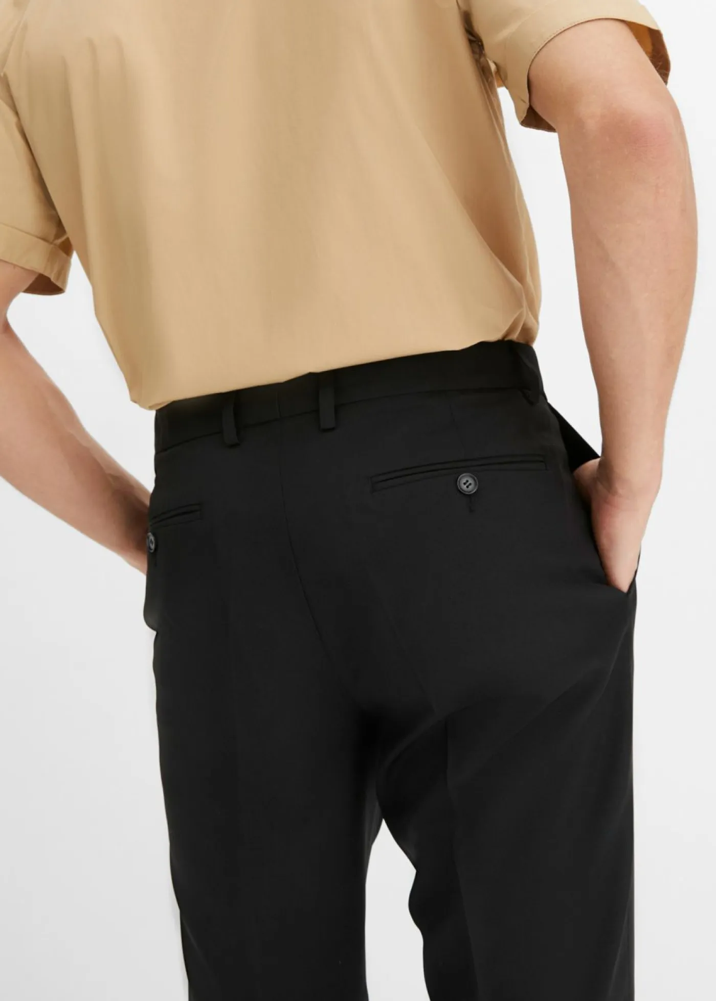 bonprix bonprix Trajes|Pantalones>Pantalón de traje con corte regular Negro