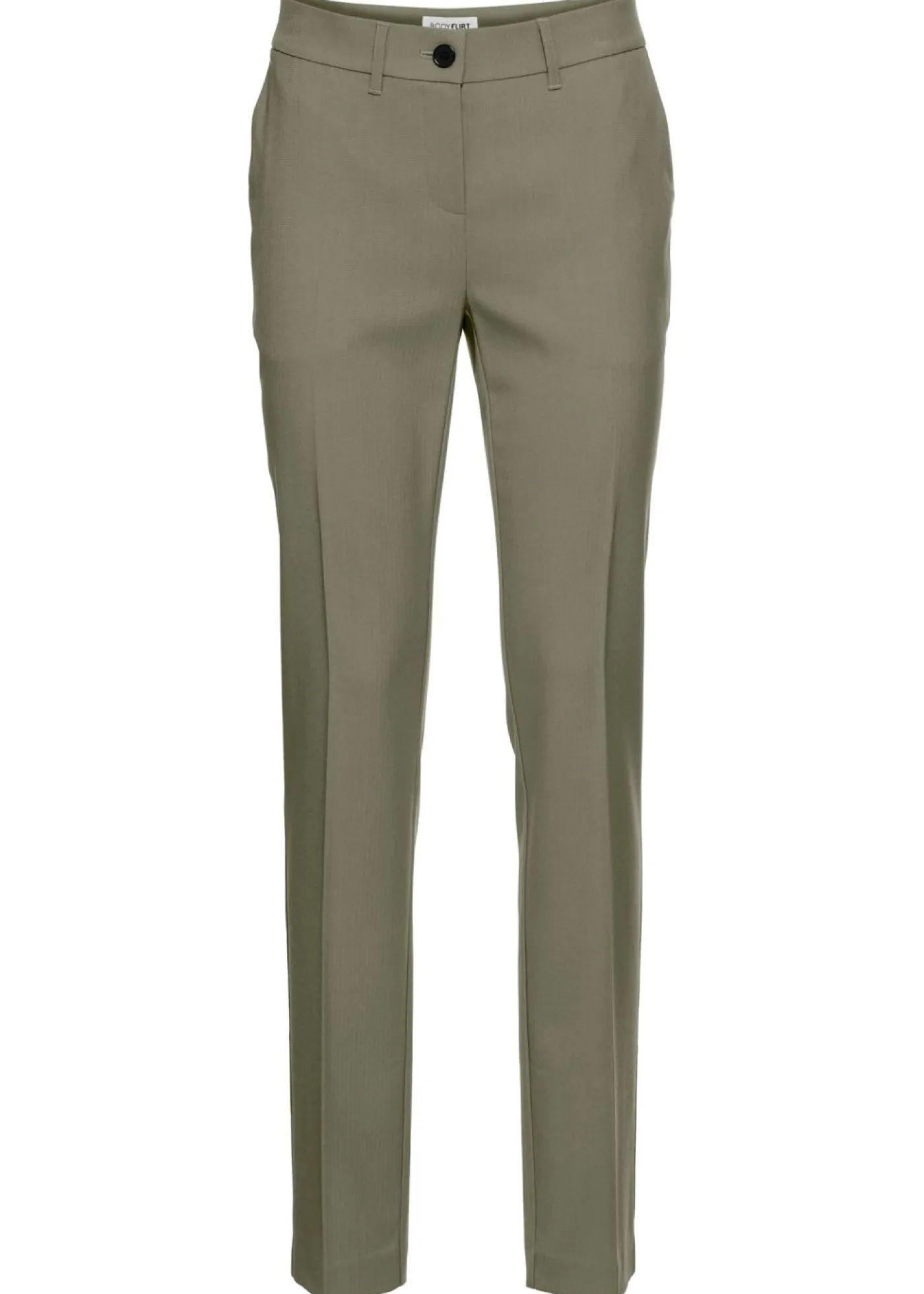 bonprix bonprix Pantalones>Pantalón de traje con pinzas Verde oliva