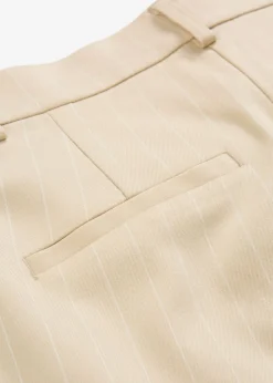 bonprix bonprix Pantalones|Novedades>Pantalón de traje con rayas arena claro/blanco con rayas