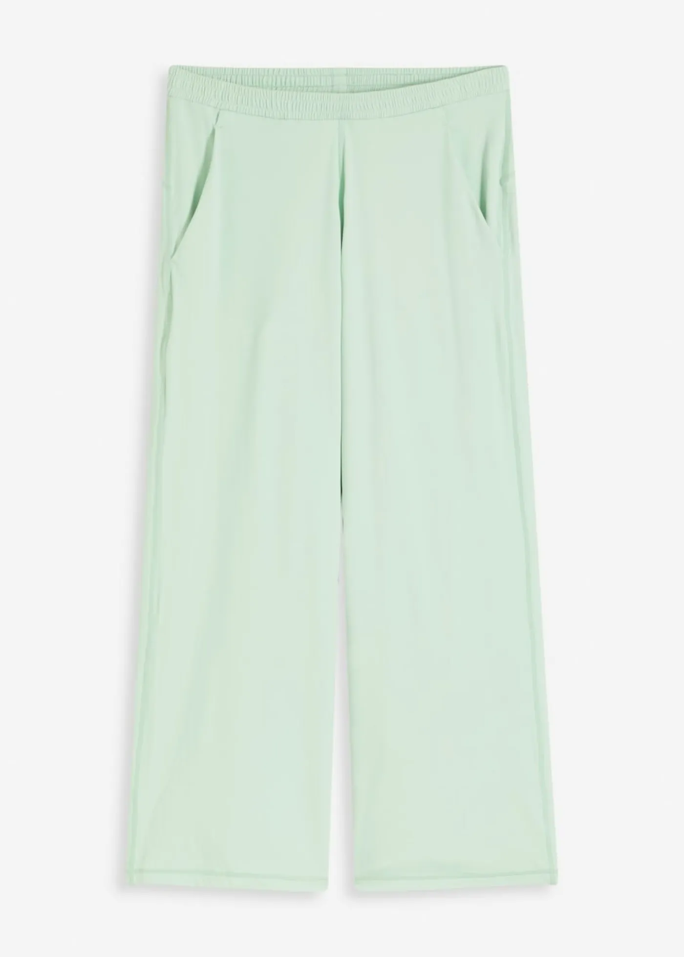 bonprix bonprix Ropa Deportiva|Pantalones>Pantalón deportivo con pernera ancha y material de secado rápido Verde pastel