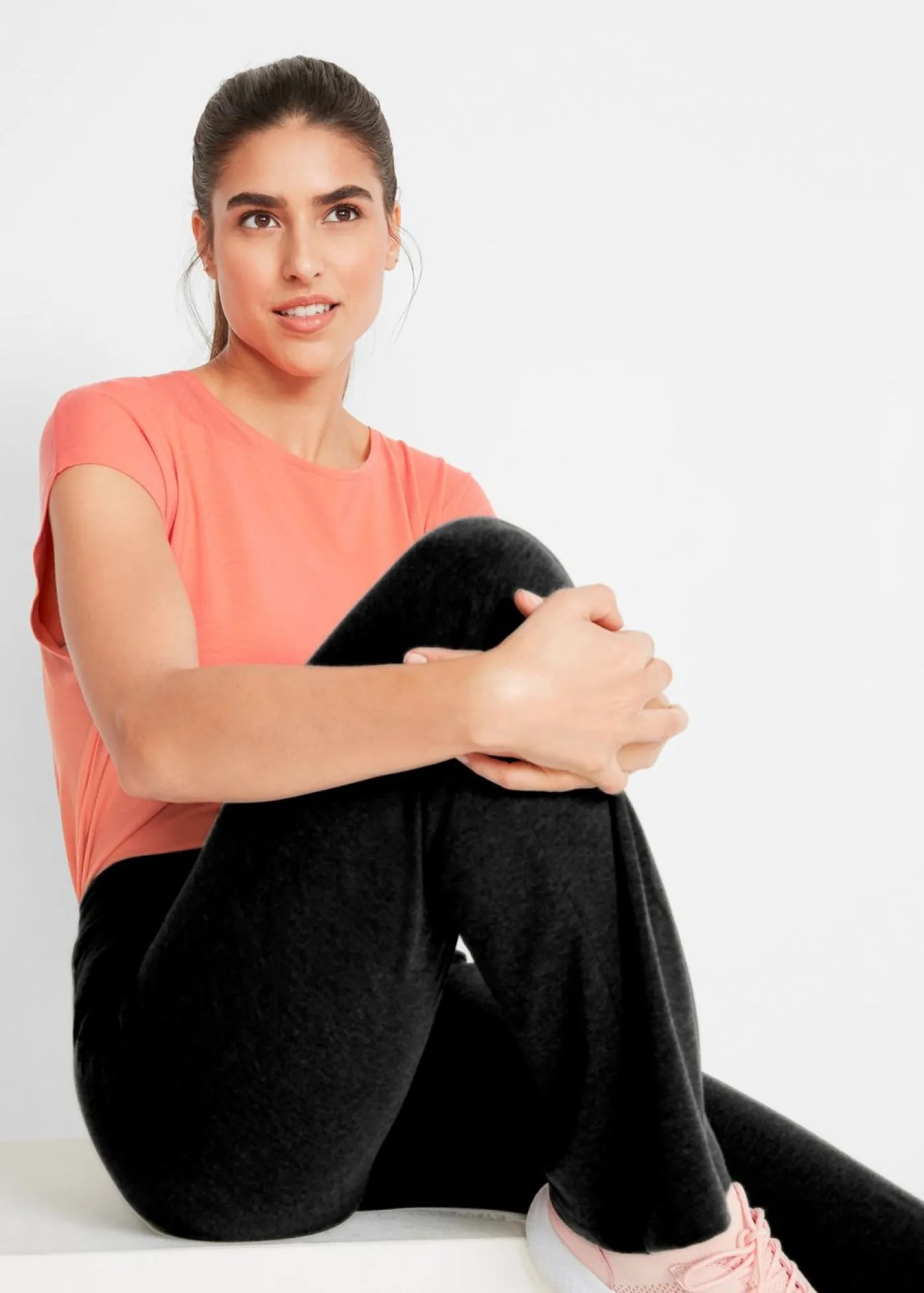 Mujer bonprix bonprix Pantalón deportivo de algodón, bootcut (2 unidades)