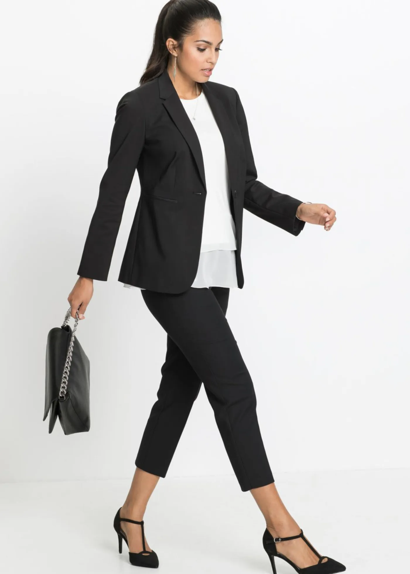 Mujer bonprix bonprix Pantalón ejecutivo de largo capri