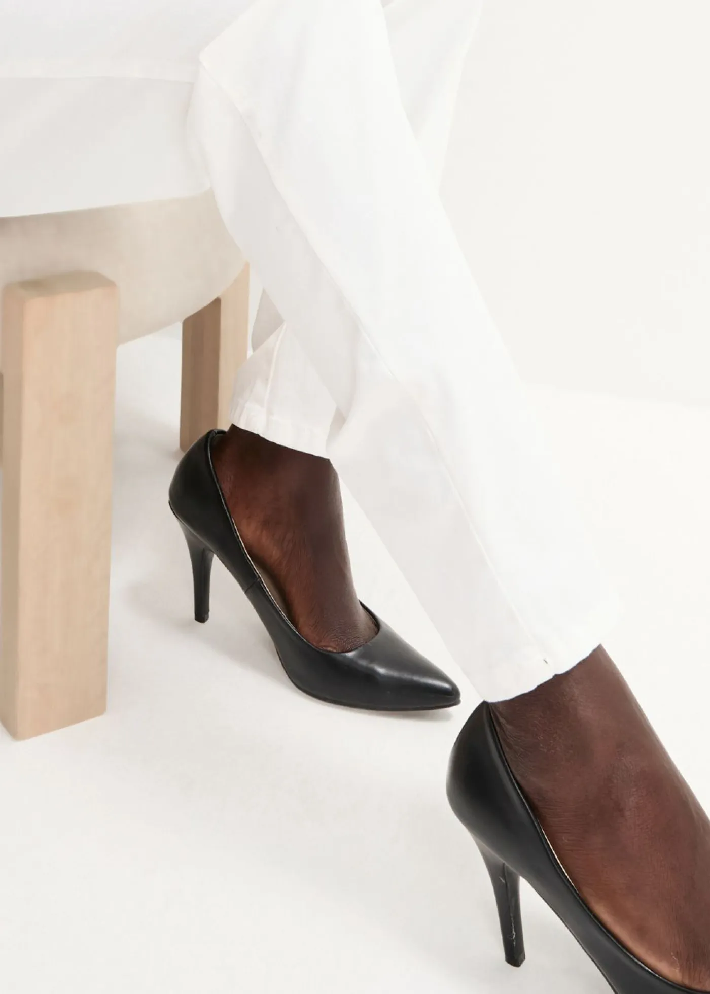 bonprix bonprix Pantalones|Tallas Pequeñas>Pantalón elástico Blanco