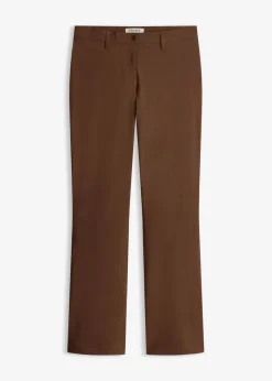 bonprix bonprix Tallas Pequeñas>Pantalón elástico, bootcut marrón