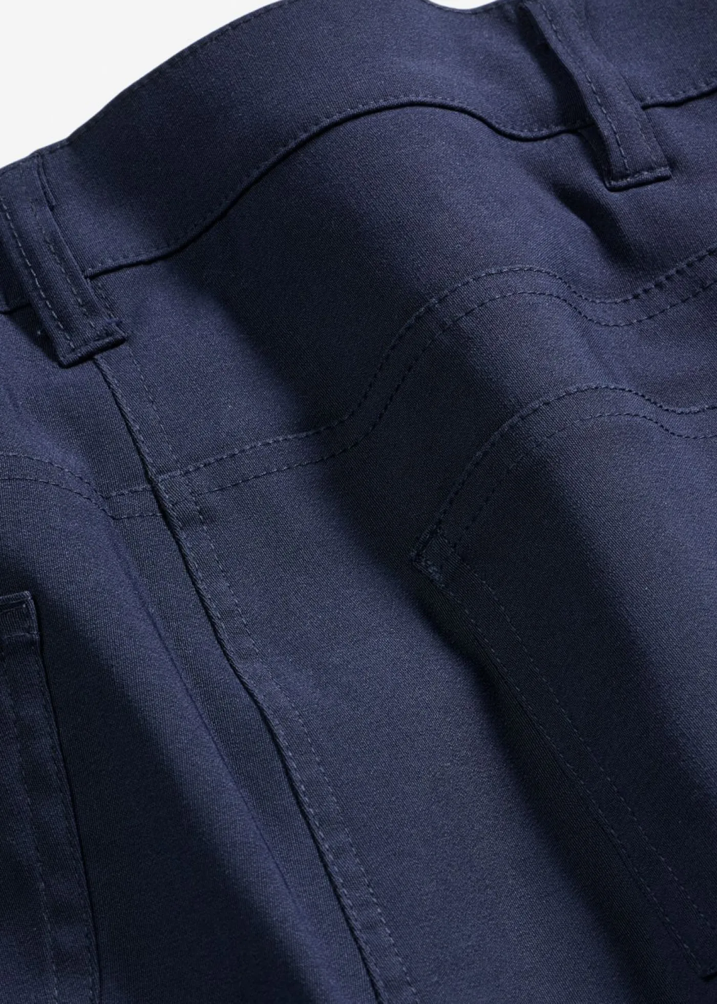 bonprix bonprix Pantalones|Tallas Pequeñas>Pantalón elástico, bootcut Azul marino