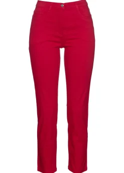 bonprix bonprix Pantalones>Pantalón elástico capri Granate