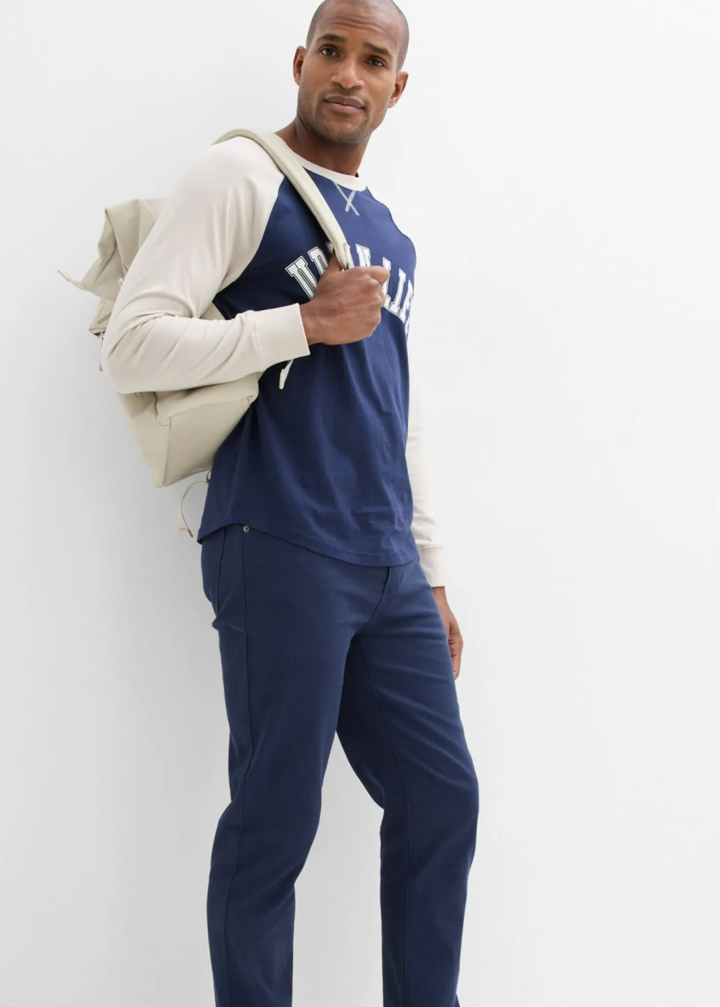 Hombre bonprix bonprix Pantalón elástico, classic fit, straight