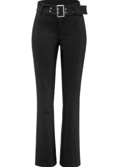 Mujer bonprix bonprix Pantalón elástico con cinturón