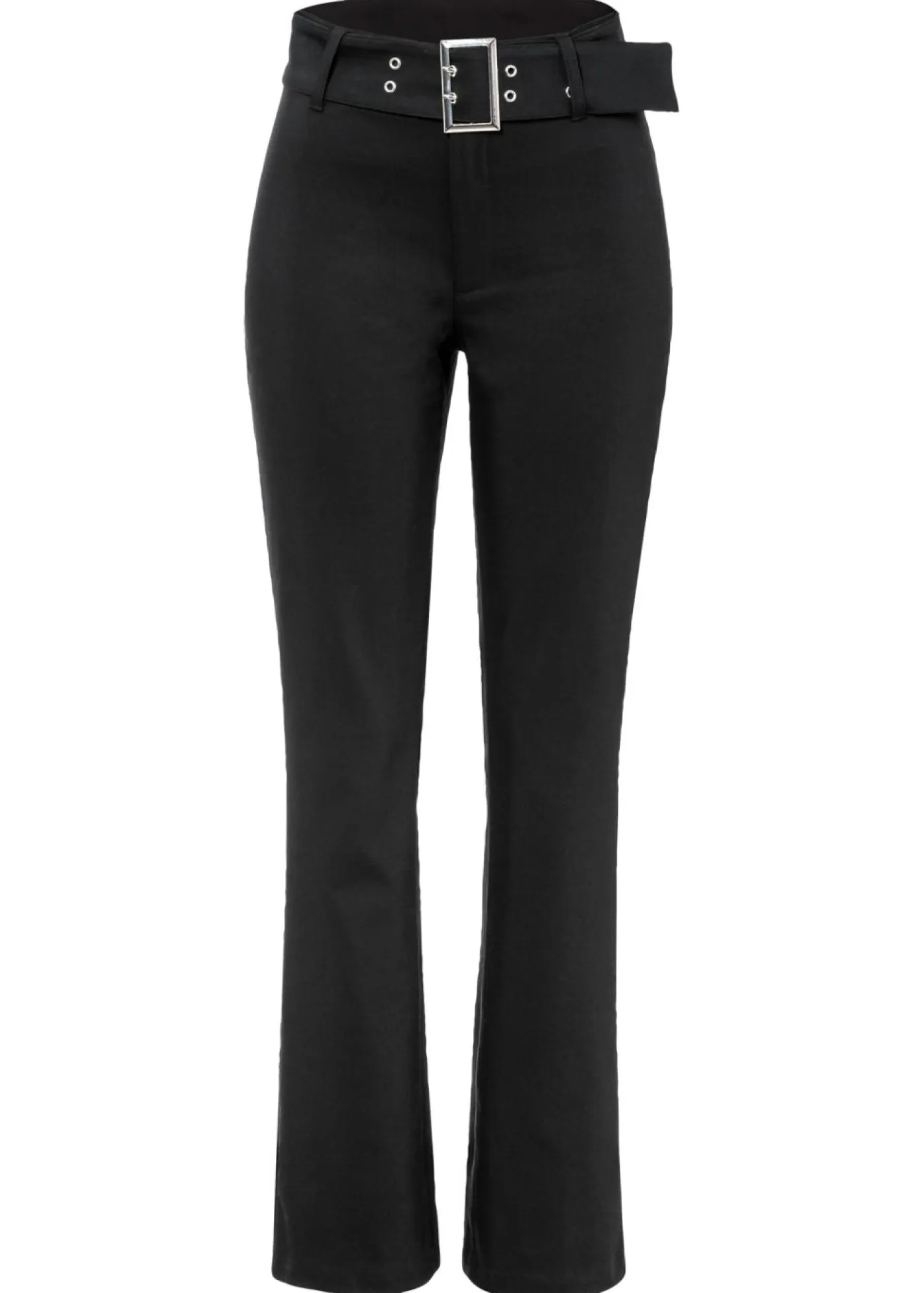 Mujer bonprix bonprix Pantalón elástico con cinturón