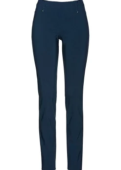 bonprix bonprix Pantalones|Tallas Pequeñas>Pantalón elástico con cintura antideslizante Azul marino