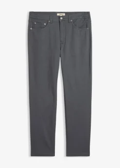bonprix bonprix Básicos En Rebajas|Pantalones>Pantalón elástico con corte clásico, cinturilla elástica y forma recta Gris oscuro