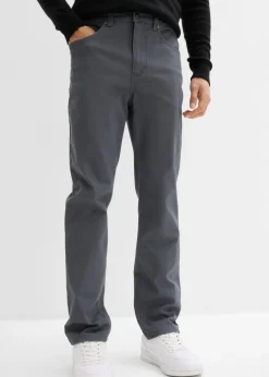 bonprix bonprix Básicos En Rebajas|Pantalones>Pantalón elástico con corte clásico, cinturilla elástica y forma recta Gris oscuro