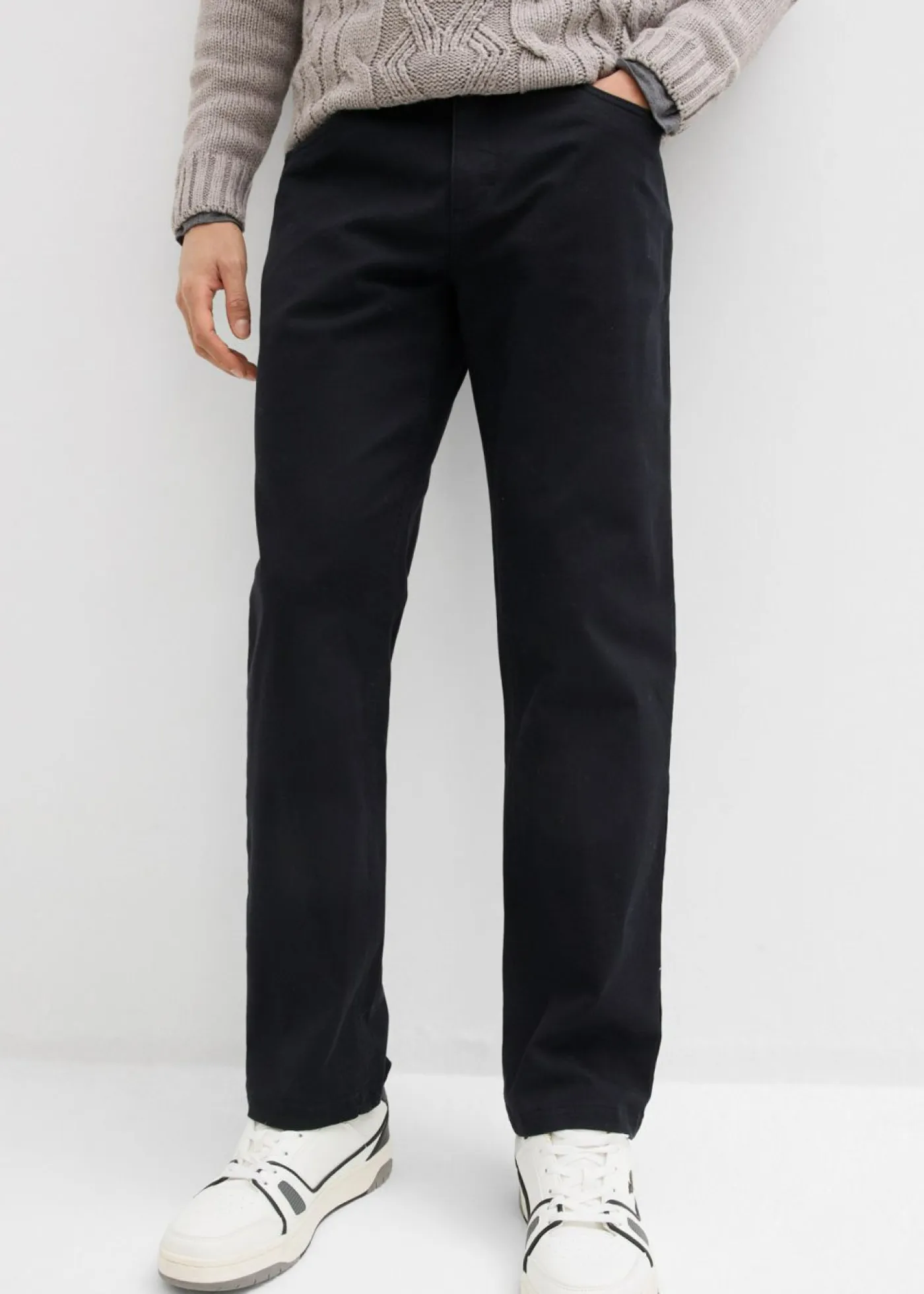 Hombre bonprix bonprix Pantalón elástico con corte informal, cinturilla elástica y forma recta
