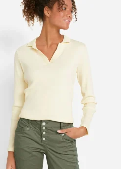 Mujer bonprix bonprix Pantalón elástico con efecto arrugado