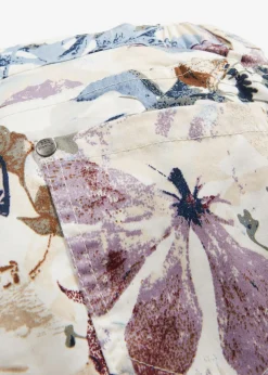 bonprix bonprix Pantalones|Tallas Pequeñas>Pantalón elástico con estampado de flores Crudo de flores