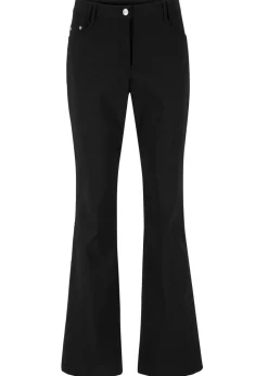 bonprix bonprix Pantalones>Pantalón elástico con viscosa Negro