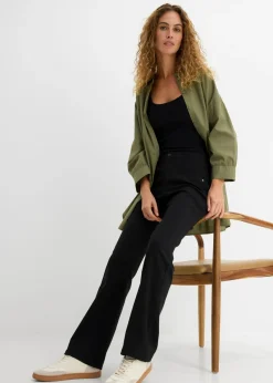 Mujer bonprix bonprix Pantalón elástico de bengalina, bootcut