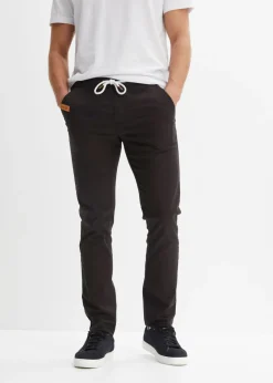 bonprix bonprix Pantalones>Pantalón elástico de corte regular y recto Negro