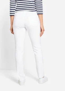Mujer bonprix bonprix Pantalón elástico de corte recto de bengalina