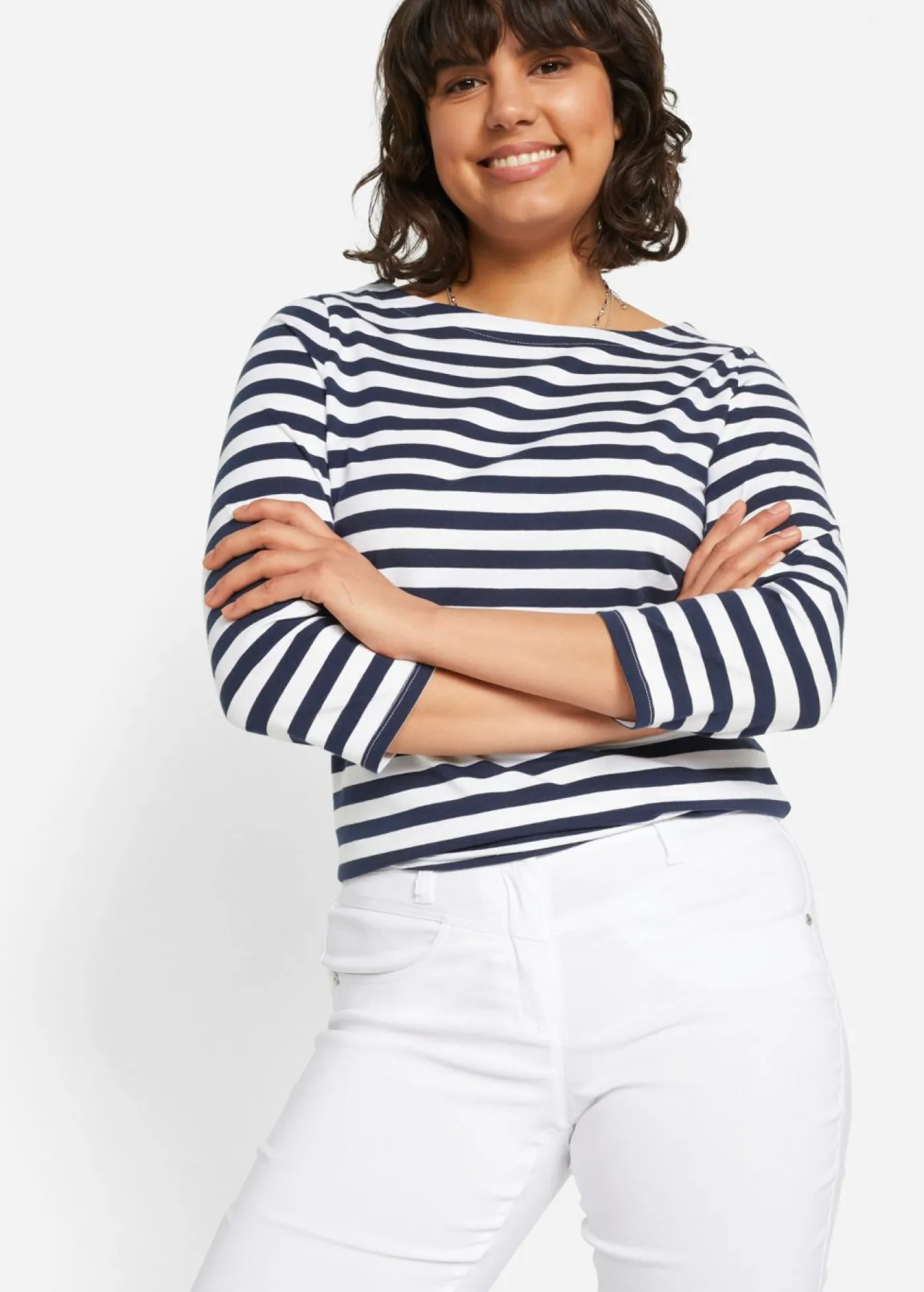 Mujer bonprix bonprix Pantalón elástico de corte recto de bengalina