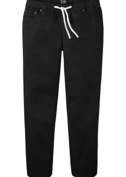 bonprix bonprix Básicos En Rebajas|Pantalones>Pantalón elástico de corte regular y recto Negro