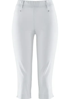 Mujer bonprix bonprix Pantalón elástico de corte capri con cintura elástica
