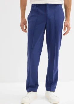 bonprix bonprix Trajes|Pantalones>Pantalón elástico de traje con corte regular Azul oxford